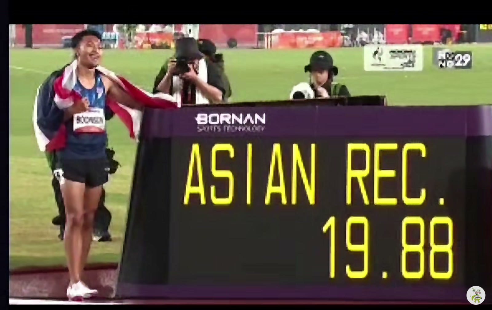 บิว ภูริพล กับสกอร์บอร์ด ASIAN REC. 19.88 เอเชียนเกมส์ 2026
