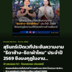 สุรินทร์เปิดเวทีประชันความงาม “ธิดาช้าง–ธิดาผ้าไหม” ประจำปี 2569 ชิงมงกุฎในงานมหัศจรรย์งานช้างสุรินทร์